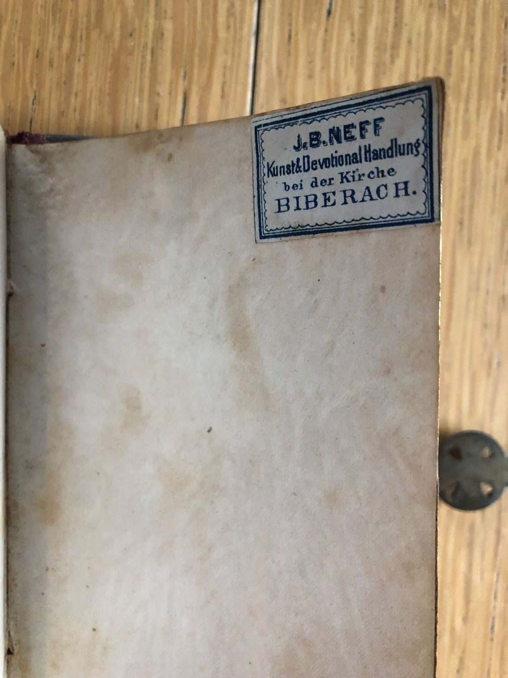 Libri: Antikes Gebetsbuch mit Kreuz, Samt – Usato da Schübelbach venduto da Dolly990_2 7