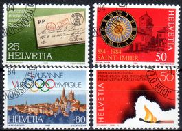 1984 SONDERPOSTMARKEN I + BRANDVERHÜTUNG AUSGABETAG - NE24