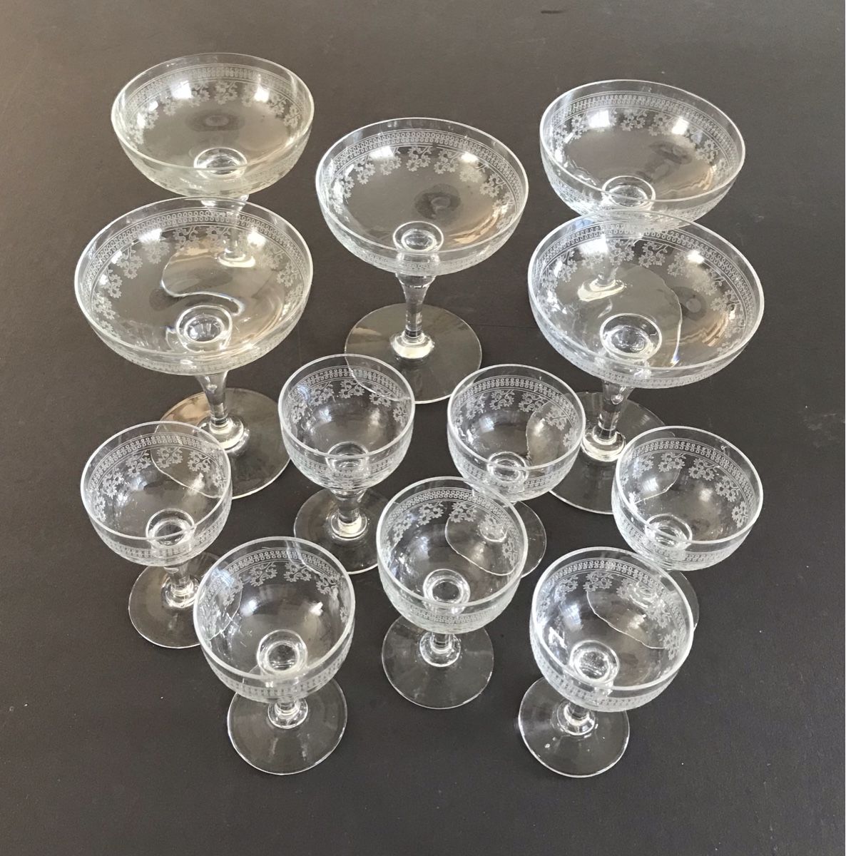 Baccarat Bicchieri: Verrerie Baccarat modèle Pompadour – Usato da Penthaz venduto da Petrus45