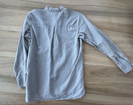 Hemd für Jungs grau, 12 Jahre, Vertbaudet