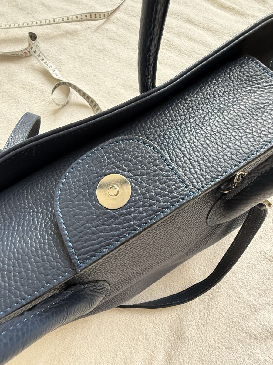 Borse:  MAXIMA Milano Ledertasche, dunkelblau – Usato da Zürich venduto da Elena_8 7