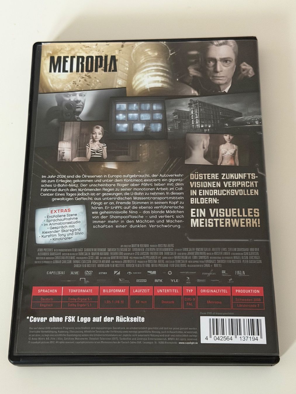Tutti i DVDs: Metropia - Top Zustand! – Nuovo (secondo la descrizione) da Altstätten SG venduto da sheamus 1