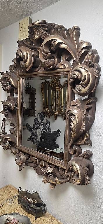 Specchi: Aussergewöhnlicher Barock Spiegel – Usato da Kaufdorf venduto da Nati-Nati 4