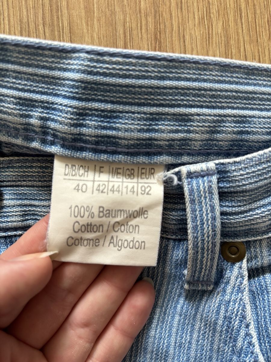 Jeans: Gestreifte Jeans, Gr. 38, – Nuovo (secondo la descrizione) da Solothurn venduto da amelie.br 5