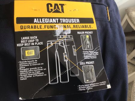 Neue CAT Arbeitshose, Gr. EU 56, Dunkelblau, Top Zustand
