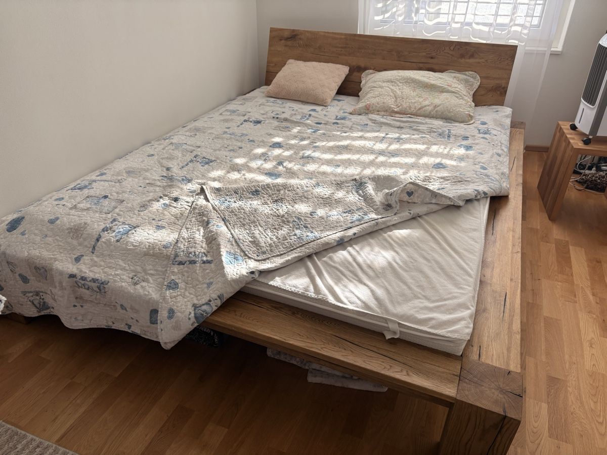 Betten: Lit double en chêne – Gebraucht aus Marly von mza67 2