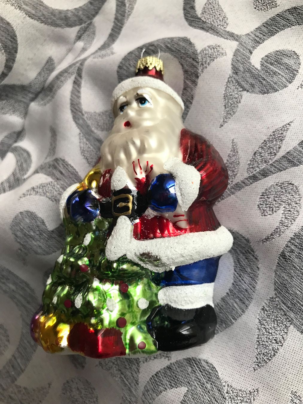 Tutte le decorazioni: Weihnachtsmann mit Tanne Christbaumschmuck – Nuovo e nell'imballaggio originale da Alpnach Dorf venduto da marvo 1