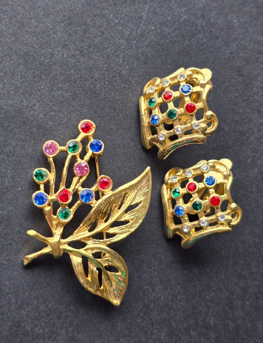 Altri gioielli: Vintage Schmuck Brosche + Ohrclips – Usato da Rheinau venduto da MakalekaAloha 8