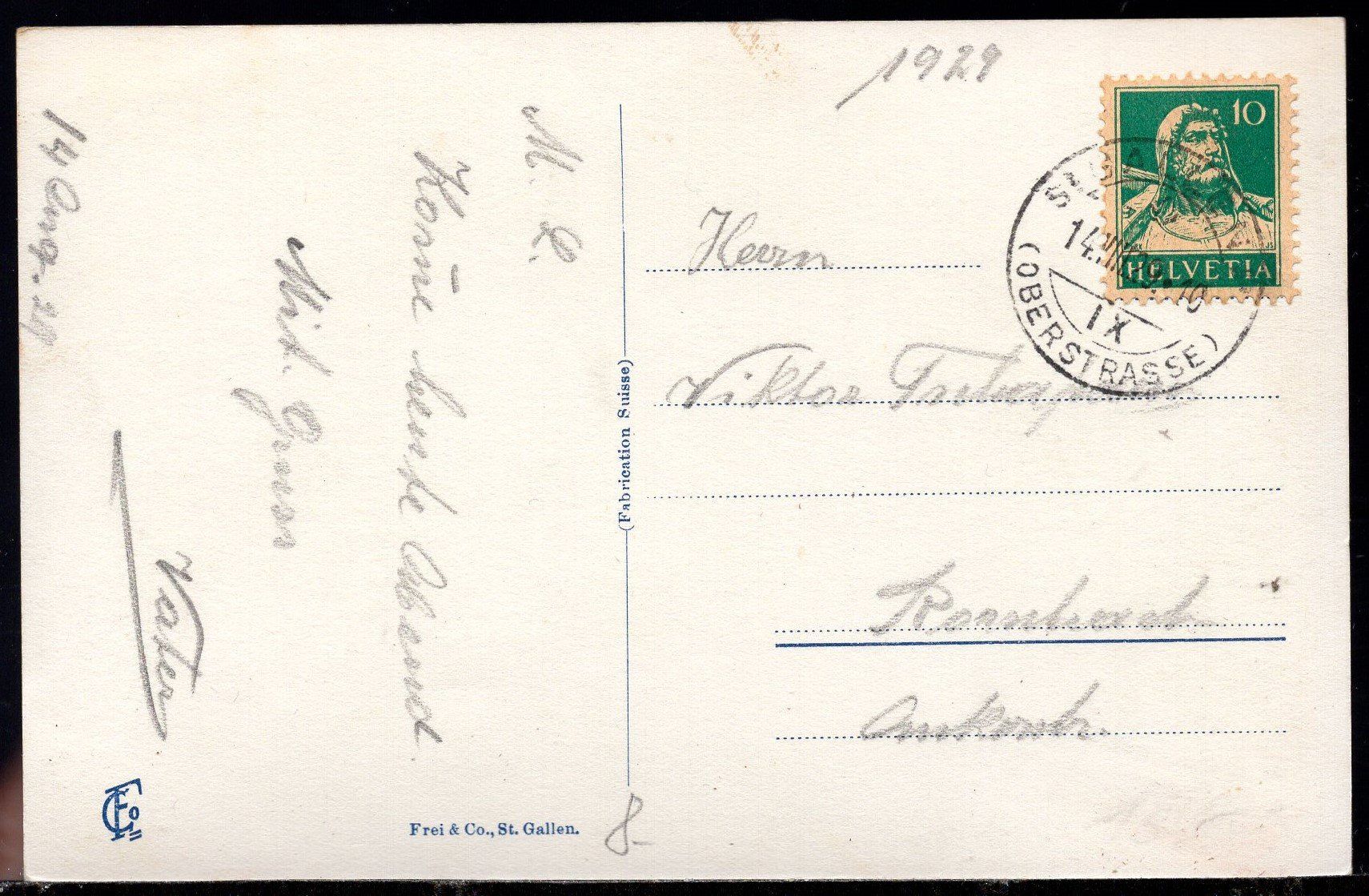 Cartoline postali: Gasthaus Ebenalp   1929 – Usato da Aarau venduto da kufi44 1