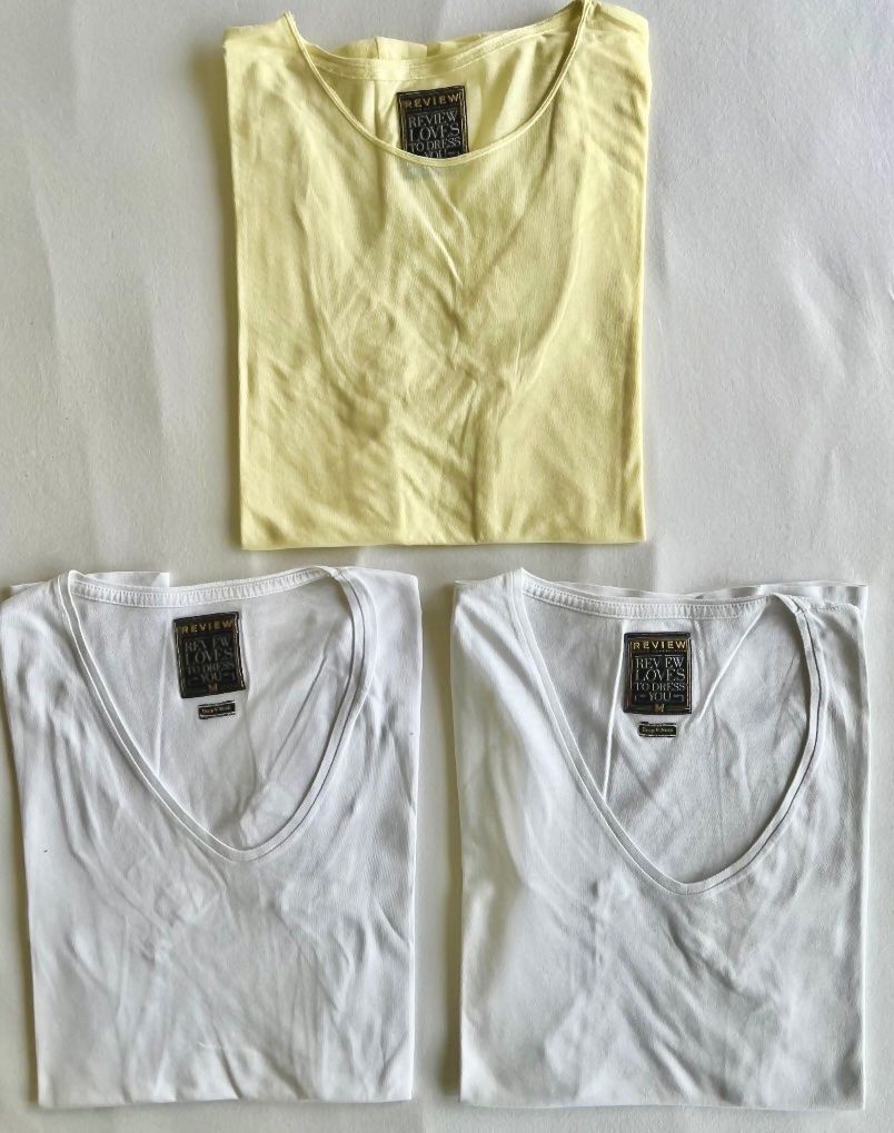 T-shirt: 3 REVIEW TShirts Herren M – Usato da Zug venduto da Nickwalks999