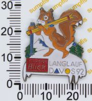 Pin Sonntags-Blick Langlaufplausch Davos 1992