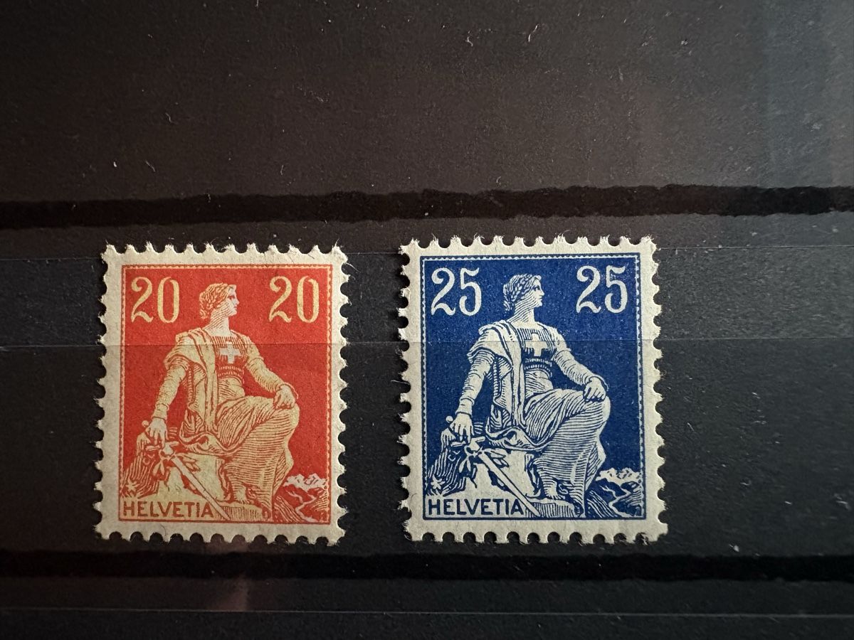 Alle Briefmarken: 8 mal Helvetia mit Schwert  – Gebraucht aus Neunkirch von dielocke72 1