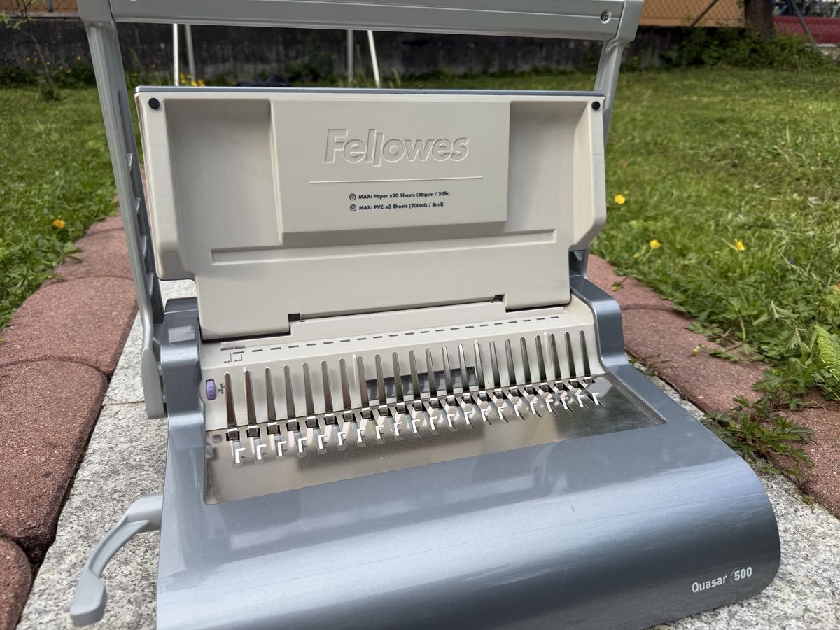 Fellowes Macchine rilegatrici: Fellows Quasar 500 bindig Maschine – Usato da Trimbach venduto da SABO-61 4