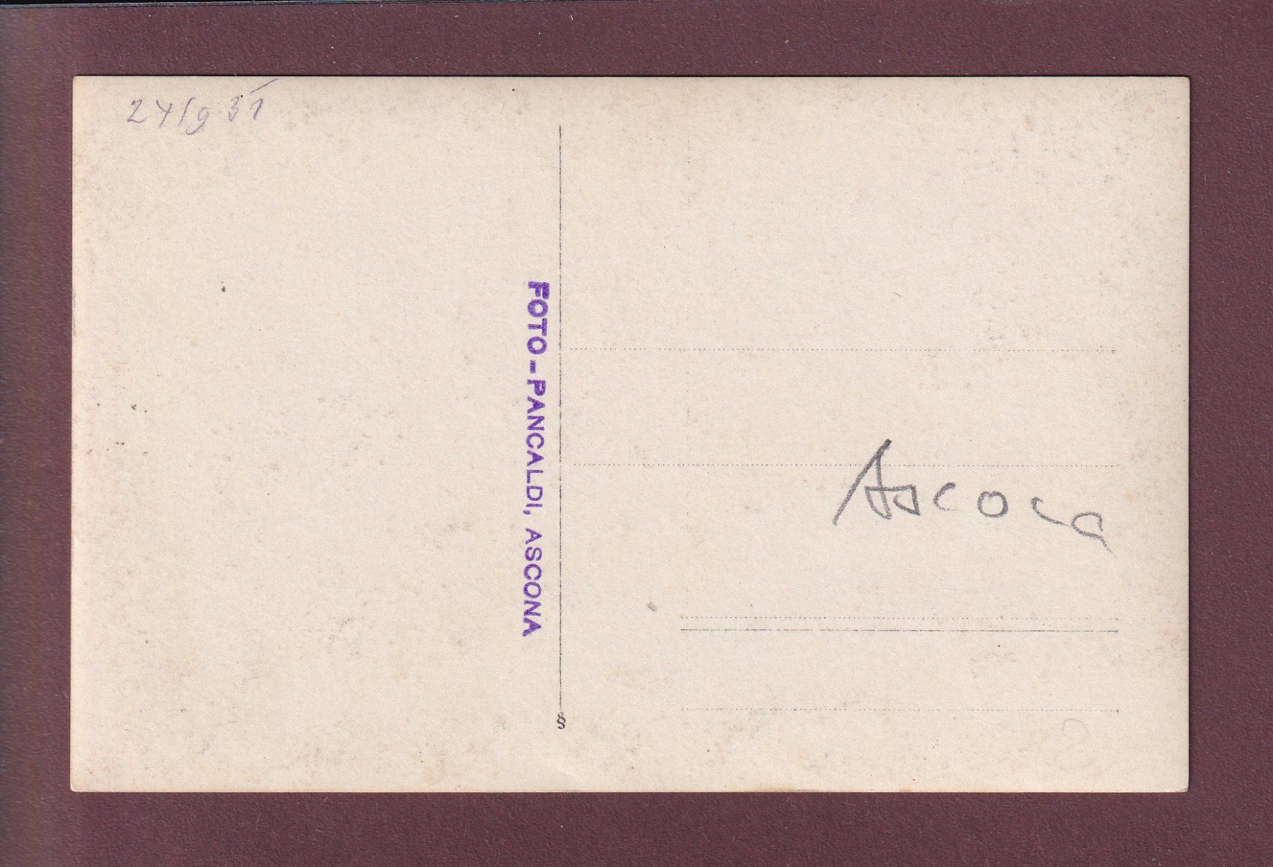 Cartoline postali: ASCONA - Photo – Usato da Pully venduto da nicecards 1