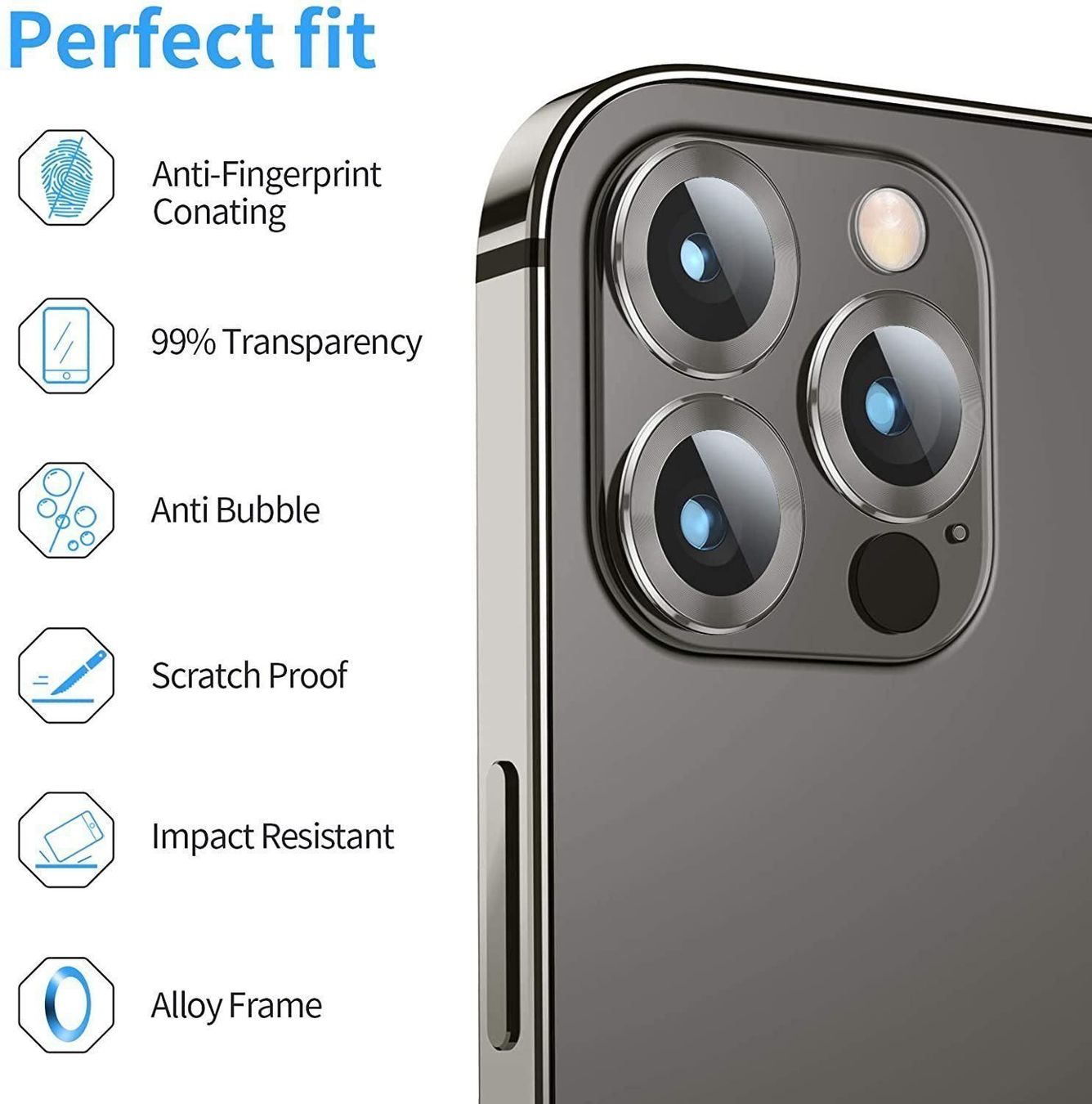 Gläser: iPhone 14 Pro (Max) - 3 Verres pretection Caméra Arrière – Neu und originalverpackt aus Morges von DigiAC 2