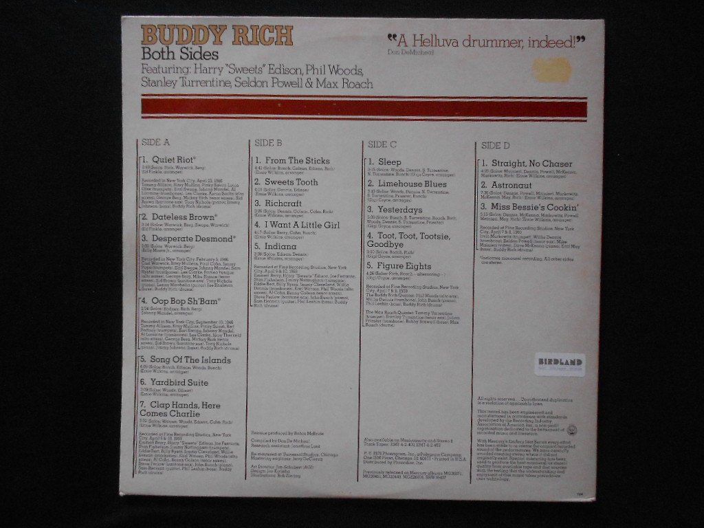 Schallplatten: BUDDY RICH  -  BOTH SIDES – Gebraucht aus Bex von Giorgiob 1