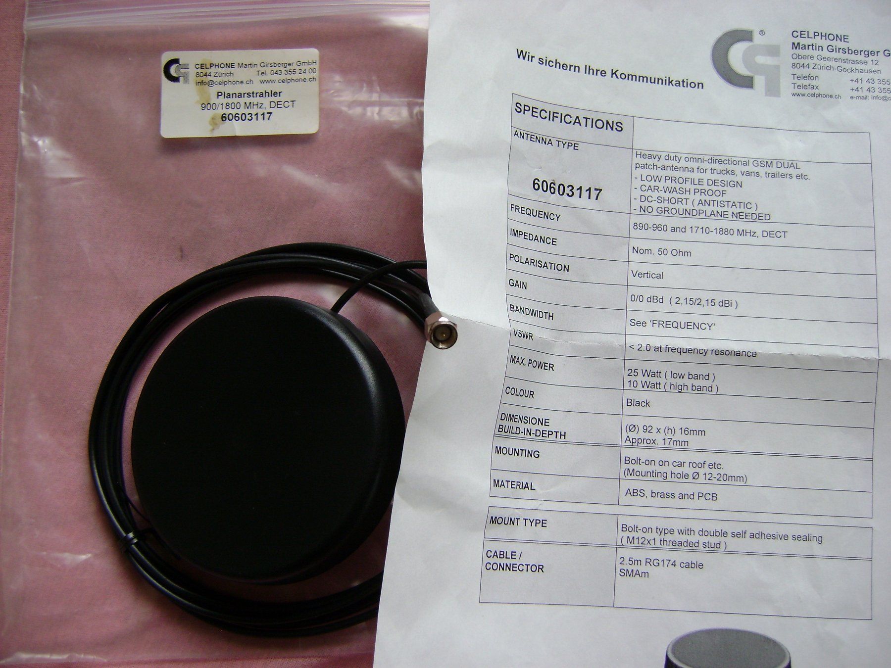 Antenne GPS: Antenne GPS Funk usw. – Nuovo e nell'imballaggio originale da Sins venduto da tomeks 1