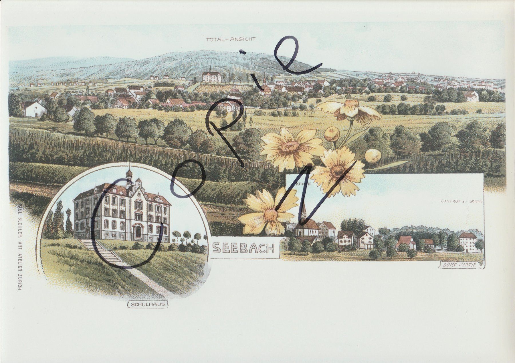 Cartoline postali: Gruss aus Seebach - (um 1900) – Usato da Fällanden venduto da Blausegelfliege