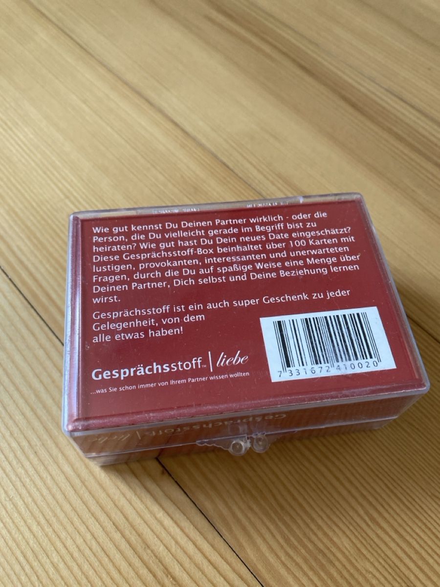Giochi: Gesprächsstoff Liebe Kartenspiel – Usato da Villmergen venduto da Fabiola22 1