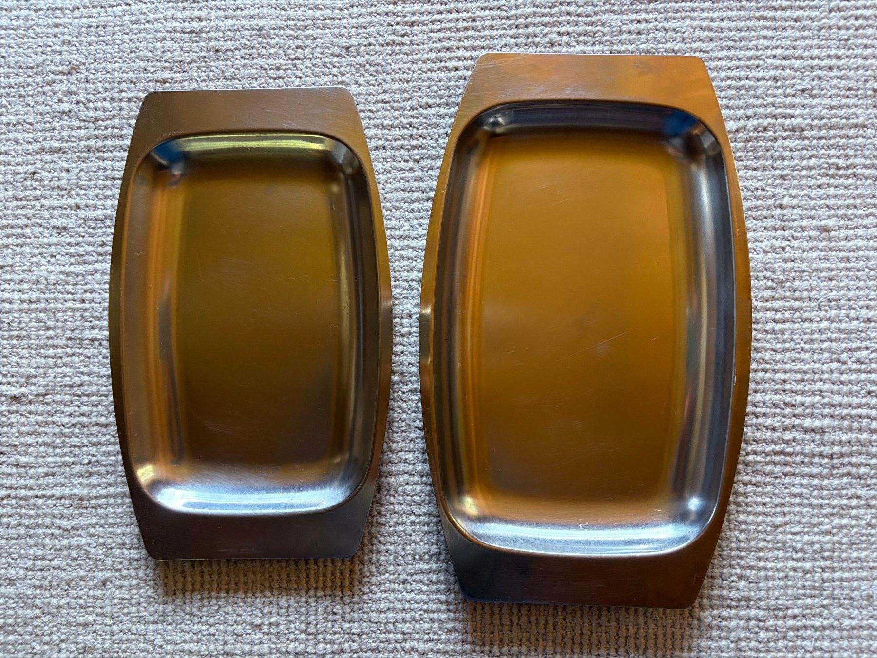 Servierplatten: Vintage Servierplatten Edelstahl Spring – Gebraucht aus Oberems von FLOR888