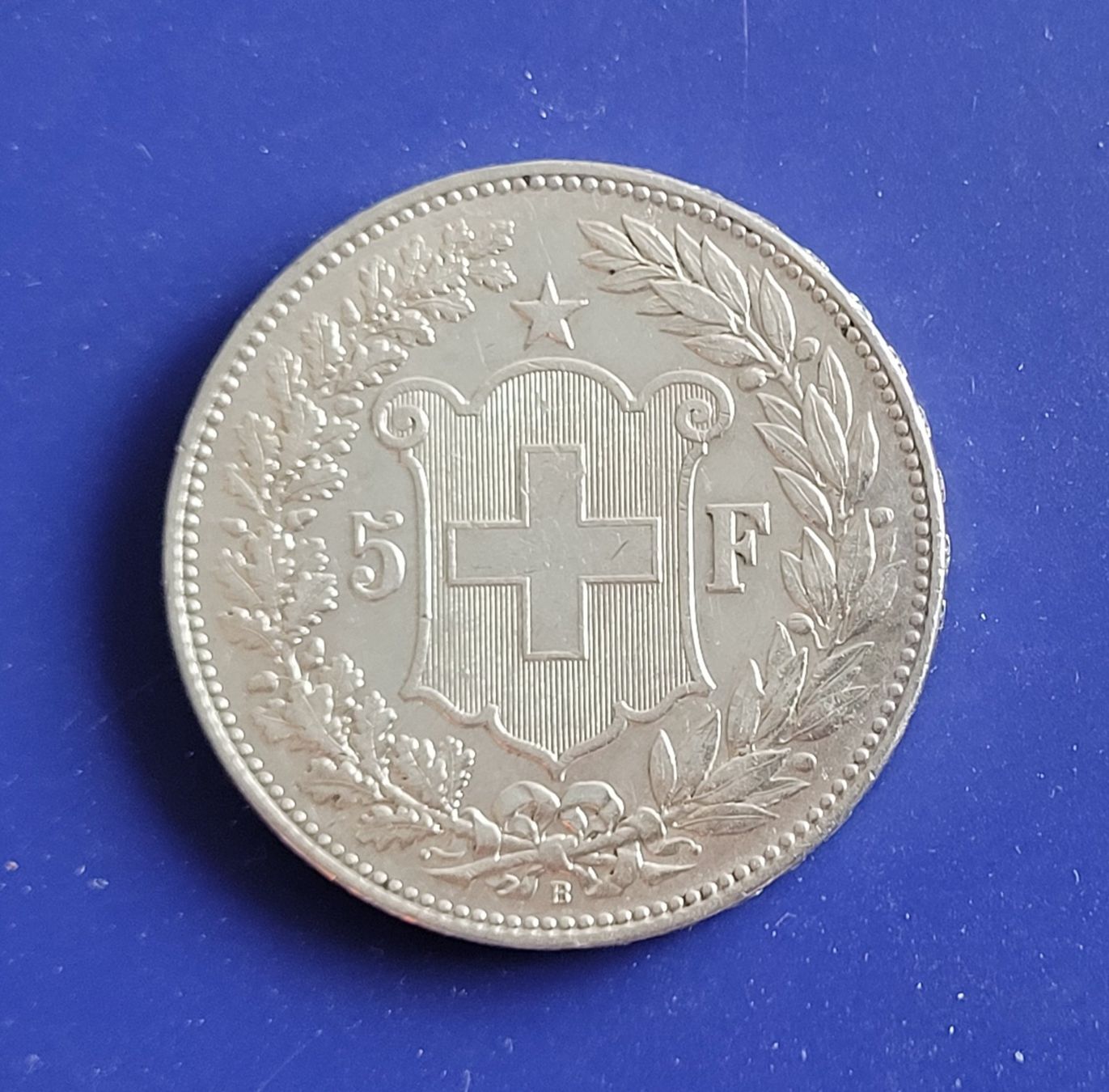 Tutti le monete: Silber Schweiz 5 Fr. 1907 B – Usato da Winterthur venduto da Cruiser3 1
