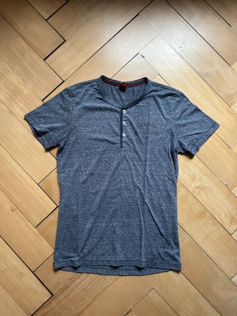 S.OLIVER - T-Shirt blau meliert M