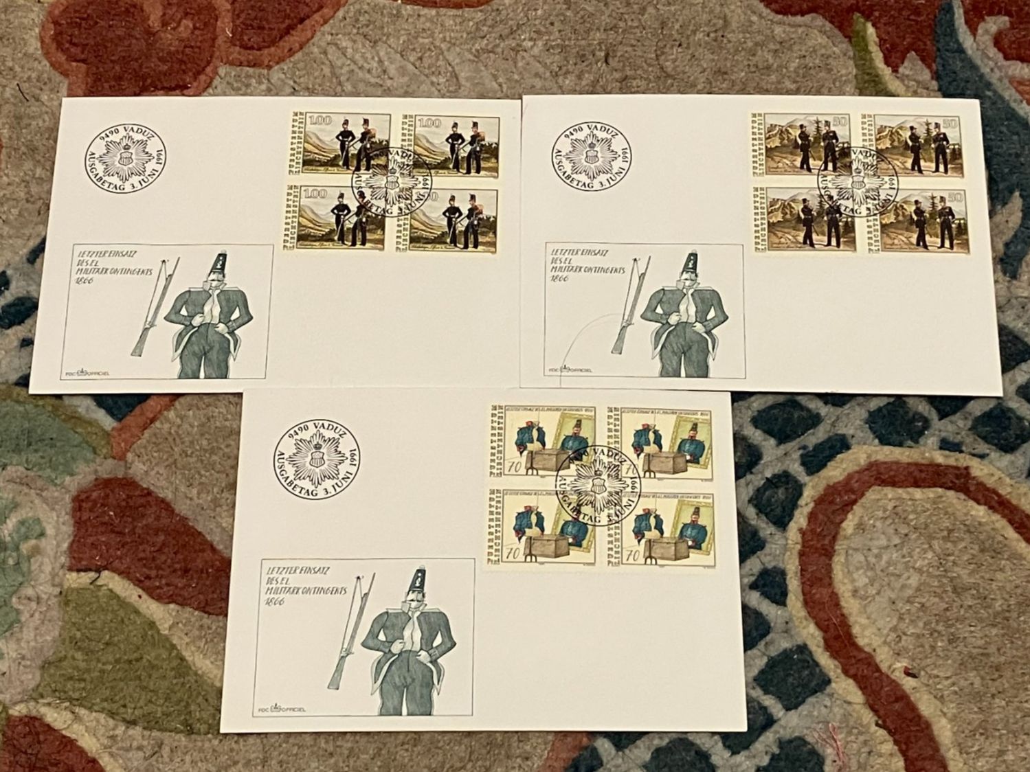 Alle Briefmarken: 1 Satz LI  1991 Viererblock – Neu (gemäss Beschreibung) aus Koblenz von Markenhimmel