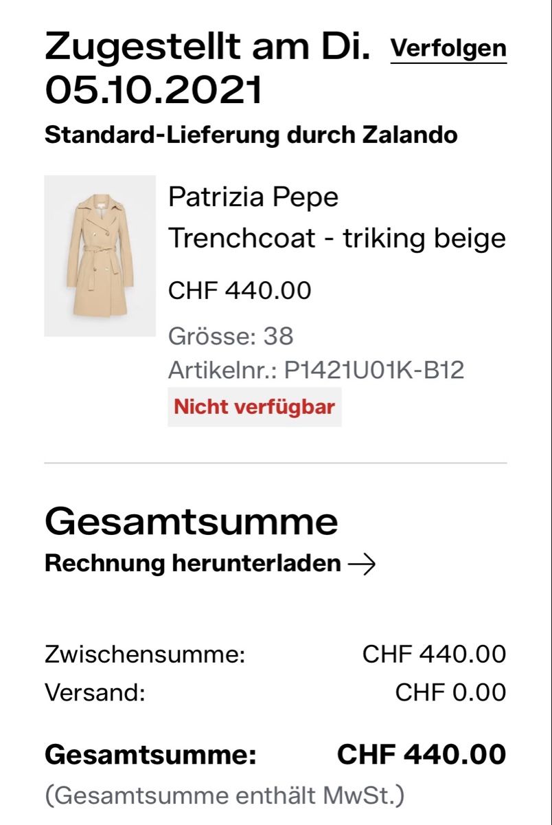 Patrizia Pepe Cappotti: Trenchcoat – Usato da St.Gallen venduto da faulis 4