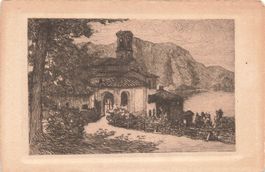 Lago Lugano Chiesa Castagnola monte Caprino