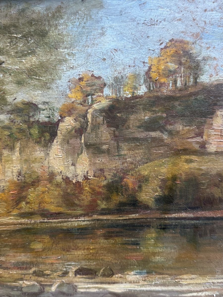 Dipinti: A.Martinet 1899 Le Rhône, La jonction  – Usato da Genève venduto da Atelier.Curio 1