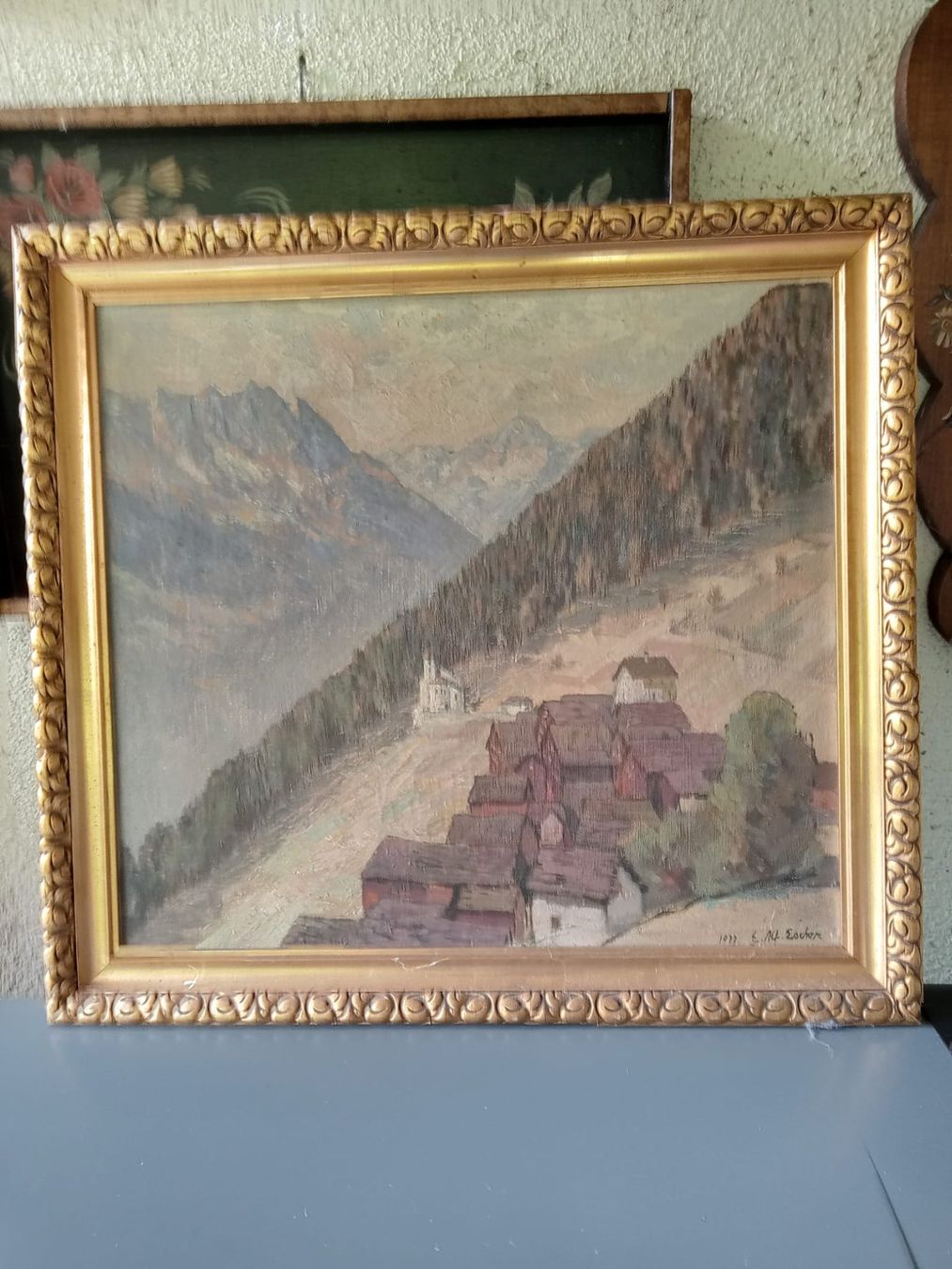 Dipinti: Gemälde von E. Alfred Escher – Usato da Villmergen venduto da stier74