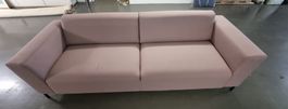 Sofa, fast neu, Stoffüberzug, rosa, L=240, T=85 cm