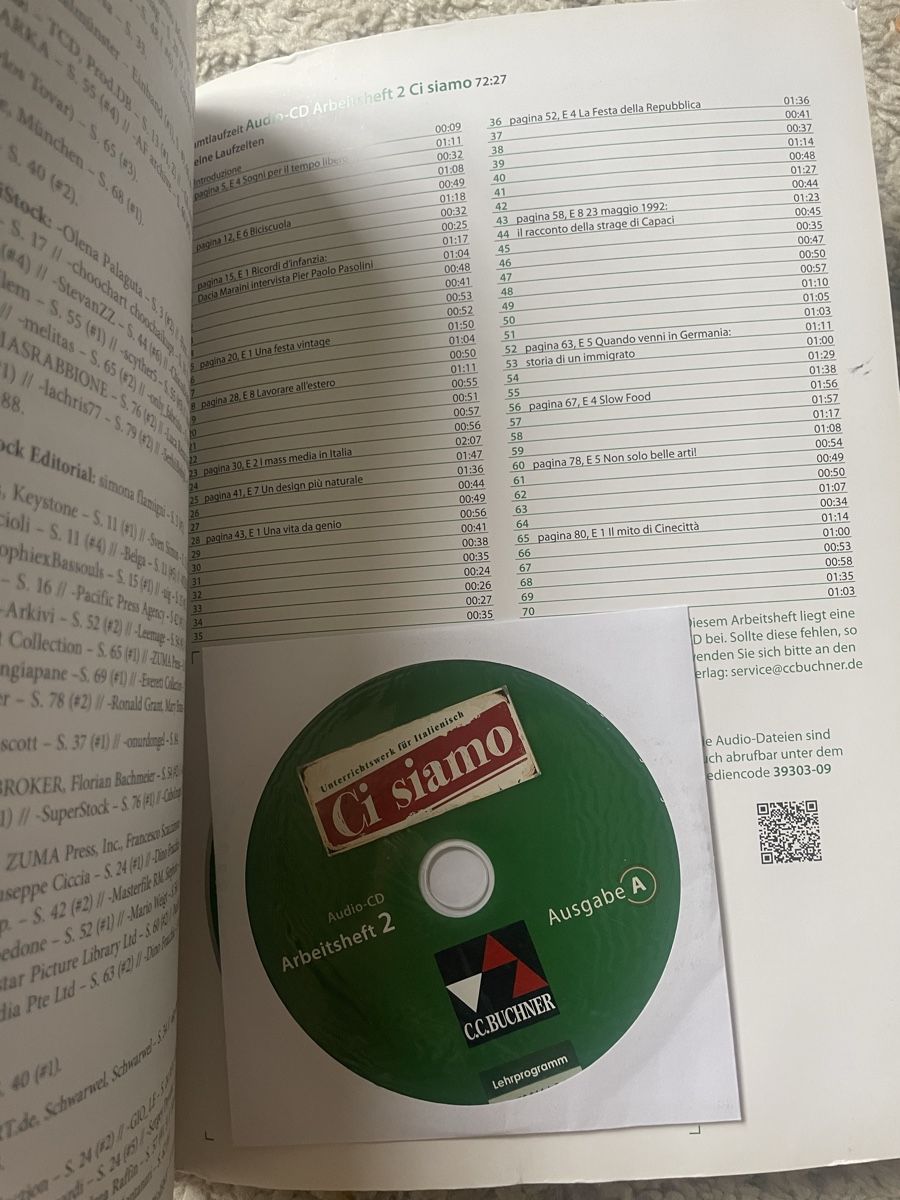 Libri: Ci siamo 2: Italienisch lernen - Arbeitsheft – Usato da Zürich venduto da estela22 1