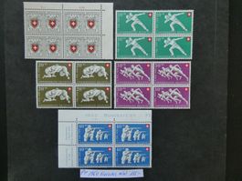 Pro Patria 1950 Viererblöcke postfrisch *(*)