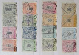 SWITZERLAND: Lot des timbres ferroviaires, O