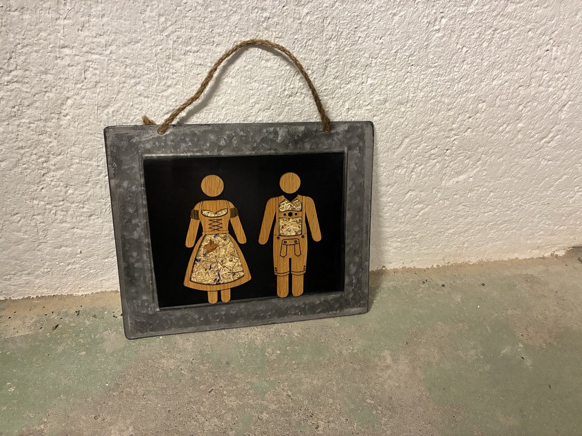 Insegne: WC Schild Holz  – Usato da Zürich venduto da Spurlos123