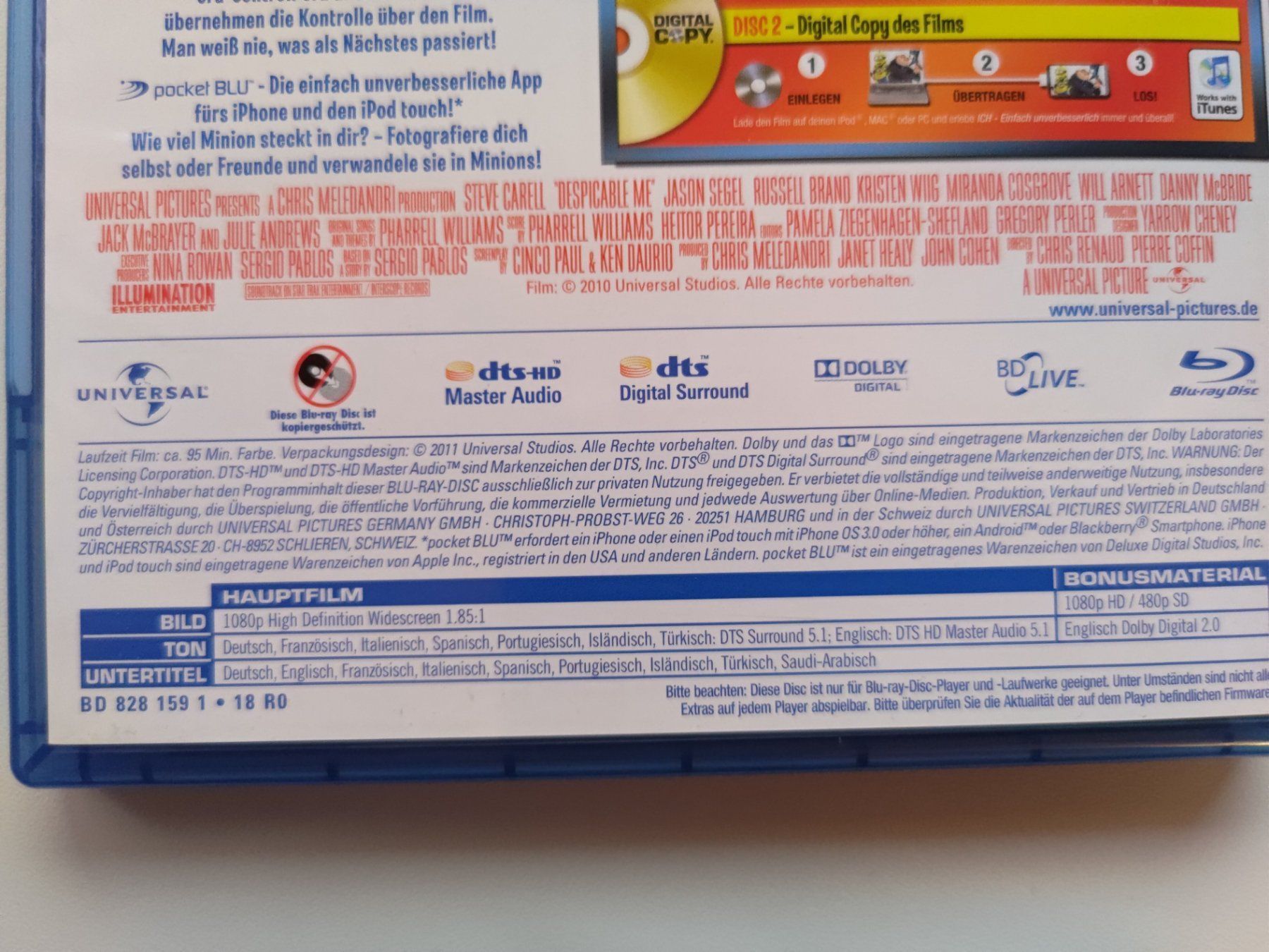 Tutti i DVDs: Ich einfach unverbesserlich – Usato da Liestal venduto da Kratzilla 3