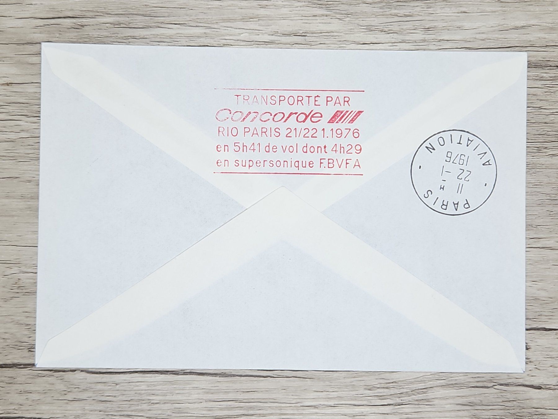 Tutti i francobolli: CL21 Enveloppe + Timbre Brasil 1976 Concorde – Usato da Cousset venduto da Patrick_Collections 1