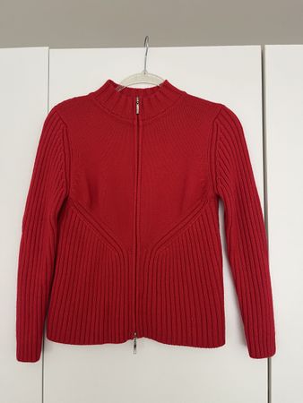 Jacke mit Reissverschluss Rot Grösse M