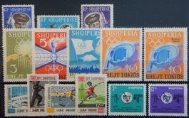 Albanien Lot mit guten Werten und Sätzen ** um 1955/65 Lot I