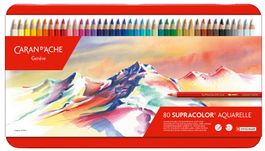 3888.380 Supracolor Caran d'Ache * 80 Farbstifte Metall-Etui