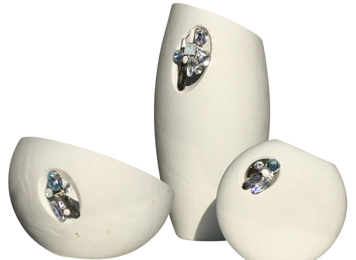 Swarovski Vasi & Recipienti: Trio Swarovski MILIK Vasen selten – Nuovo (secondo la descrizione) da Saanen venduto da SoniaMichaela