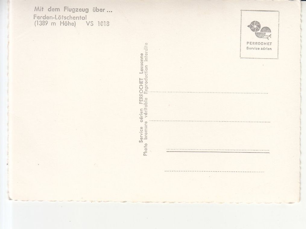 Ansichtskarten: Ferden Flugaufnahme ca. 1950 – Gebraucht aus Bürglen TG von StampGraf 1