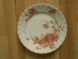 antiker TELLER "Daisy" - Blumenmotiv / K&C'B Late Mayers