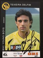 Signierte Teixeira Delfim YB Karte 2006/07