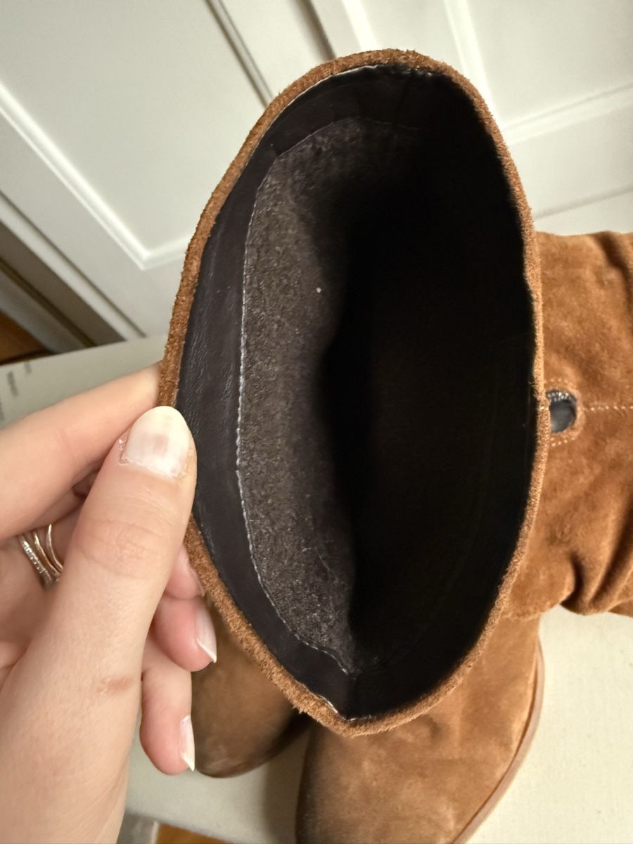 Scarpe da donna: Camel-coloured suede ankle boots - Size 40 – Usato da Genève venduto da jul_5xsn 8