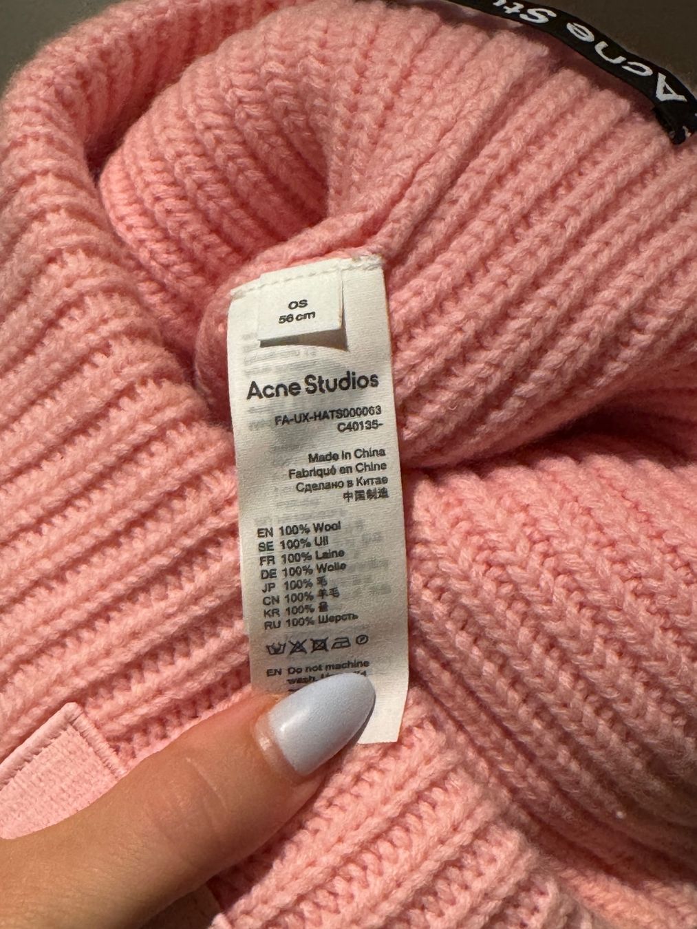 Hüte, Mützen & Caps: Acne Studios Beanie in Pink – Gebraucht aus Meilen von Emma_321 4