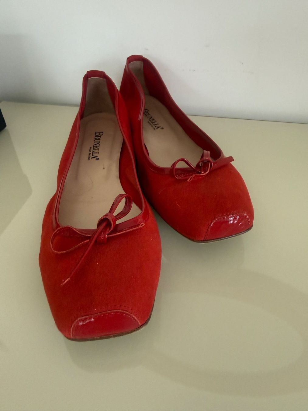 Scarpe da donna: BALLERINAS ROT LEDER GR.40 – Usato da Steg im Tösstal venduto da goldlionfree 3