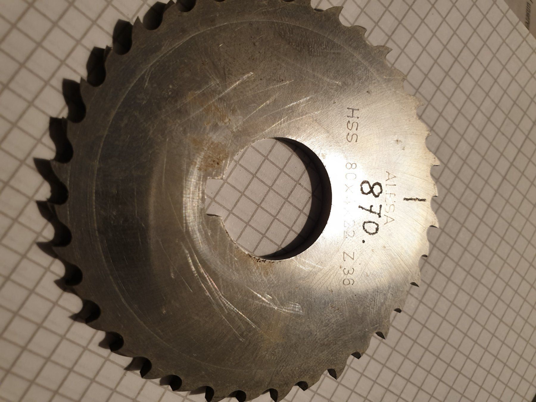Aciera Attrezzi per industria metallurgica: HSS 80X4X Z32  22 welle – Usato da Döttingen venduto da Pedro1291