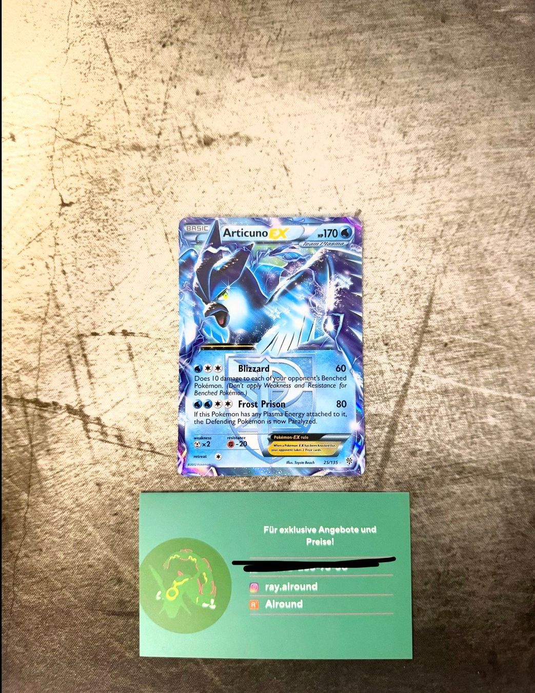 Pokémon Sammelbilder & Trading cards: Pokemon Articuno ex 25 ENG – Gebraucht aus Basel von ray.alround